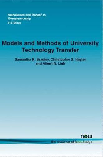 Models and Methods of University Technology Transfer