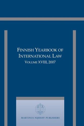 Cover image for Finnish Yearbook of International Law, Volume 18 (2007)