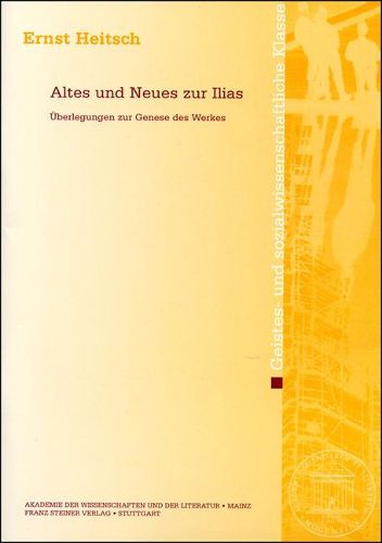 Cover image for Altes Und Neues Zur Ilias: Uberlegungen Zur Genese Des Werkes