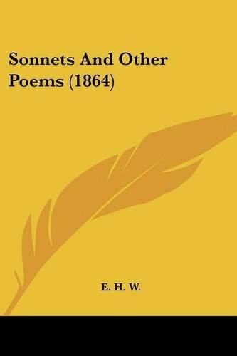 Cover image for Sonnets and Other Poems (1864)