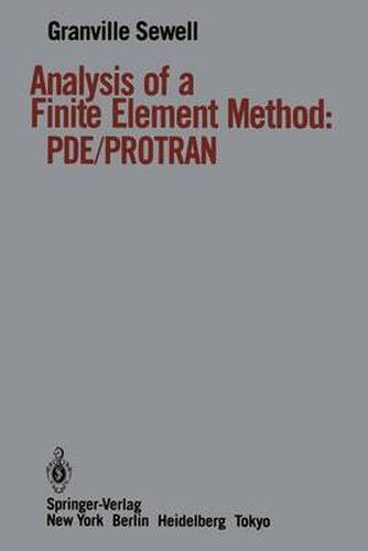 Cover image for Analysis of a Finite Element Method: PDE/PROTRAN