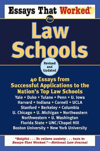 Cover image for Essays That Worked for Law Schools