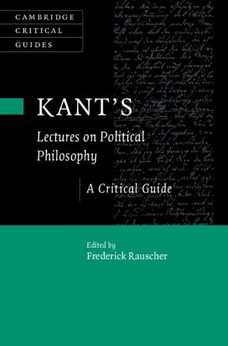 Cover image for Kant's Lectures on Political Philosophy