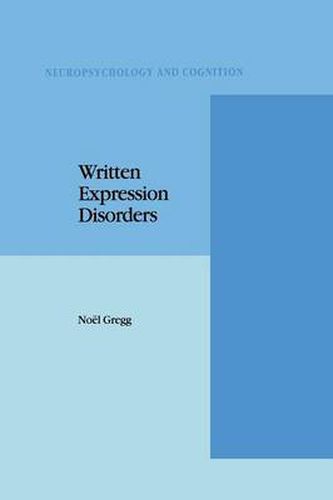 Cover image for Written Expression Disorders