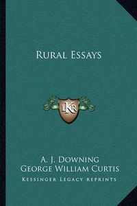 Cover image for Rural Essays