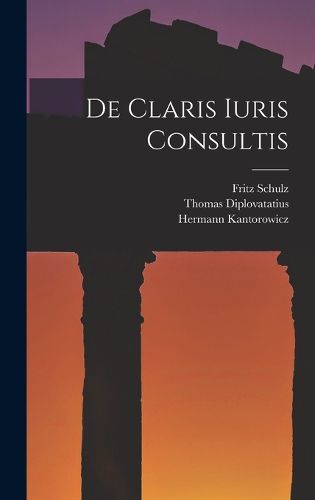 Cover image for De Claris Iuris Consultis