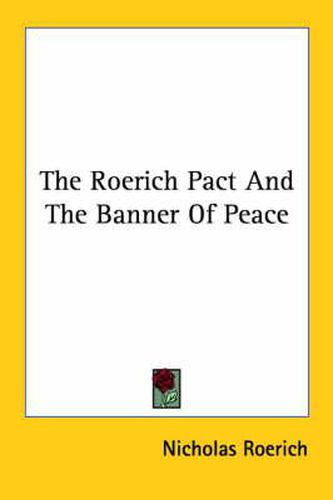 Cover image for The Roerich Pact and the Banner of Peace