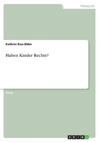 Cover image for Haben Kinder Rechte?