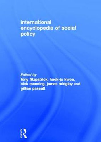 Cover image for International Encyclopedia of Social Policy