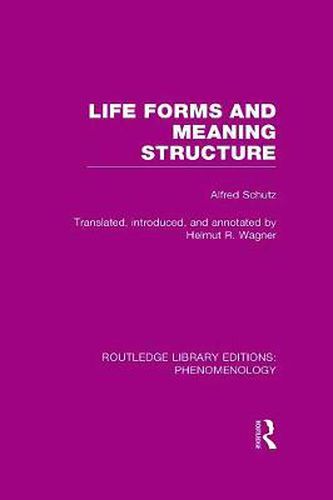 Cover image for Life Forms and Meaning Structure