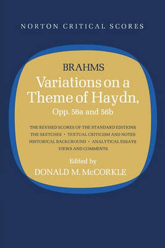 Variations on a Theme of Haydn: Norton Critical Score