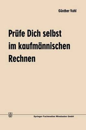 Cover image for Prufe Dich Selbst Im Kaufmannischen Rechnen