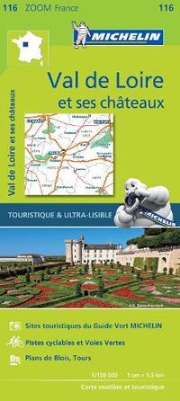 Cover image for Chateaux of the Loire - Zoom Map 116: Map