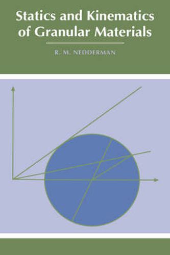 Cover image for Statics and Kinematics of Granular Materials