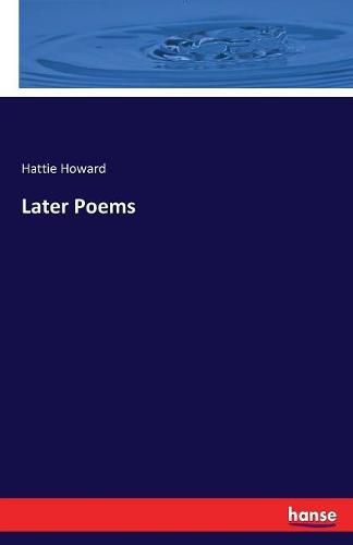 Cover image for Later Poems