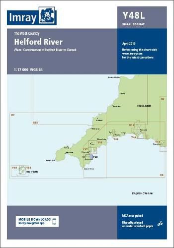 Cover image for Imray Chart Y48 Helford River Laminated: Laminated Y48 Helford River (Small Format)