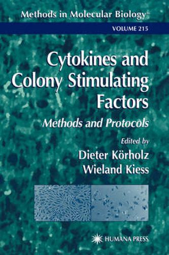 Cover image for Cytokines and Colony Stimulating Factors: Methods and Protocols