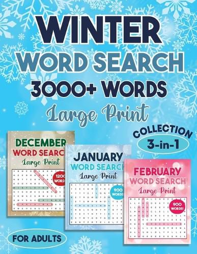 Winter Word Search 3000 + Words Puzzle Book Large Print