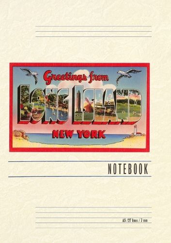 Cover image for Vintage Lined Notebook Greetings from Long Island, New York