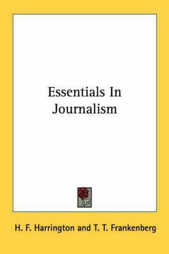 Cover image for Essentials in Journalism