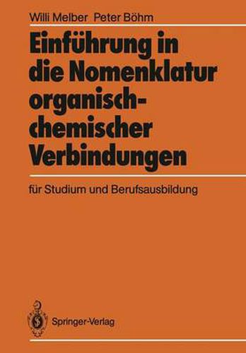 Cover image for Einfuhrung in Die Nomenklatur Organisch -