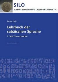 Cover image for Lehrbuch Der Sabaischen Sprache 2. Teil: Chrestomathie