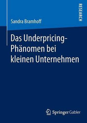 Cover image for Das Underpricing-Phanomen bei kleinen Unternehmen
