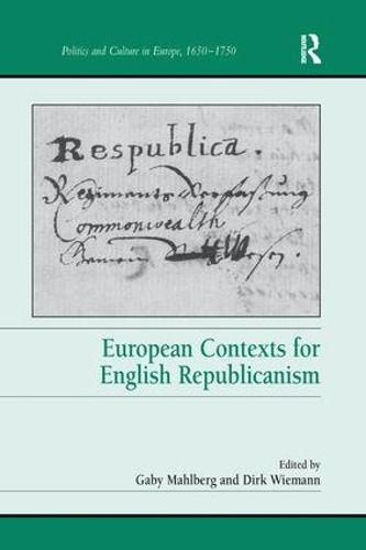 Cover image for European Contexts for English Republicanism