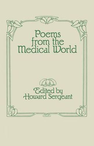 Cover image for Poems from the Medical World: A Falcon House Anthology