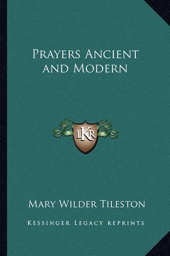 Cover image for Prayers Ancient and Modern