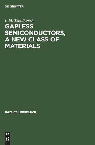Cover image for Gapless Semiconductors, a New Class of Materials