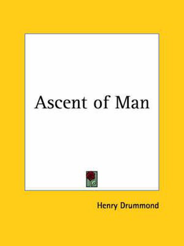 Cover image for Ascent of Man (1894)