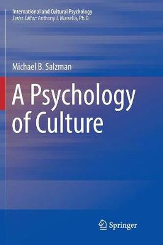 Cover image for A Psychology of Culture