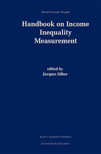 Cover image for Handbook of Income Inequality Measurement