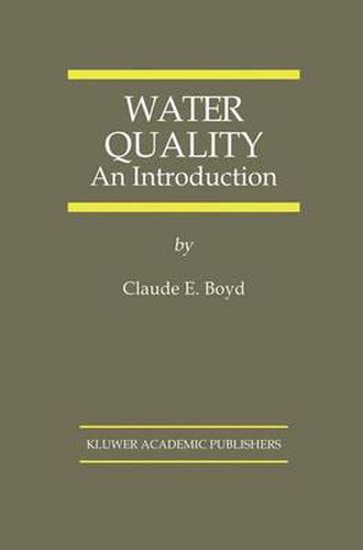 Cover image for Water Quality: An Introduction