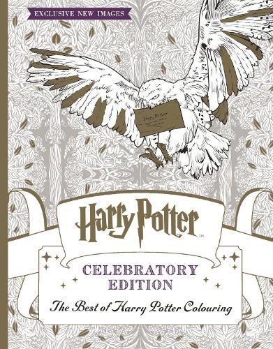 Cover image for Harry Potter Colouring Book Celebratory Edition: The Best of Harry Potter colouring - an official colouring book