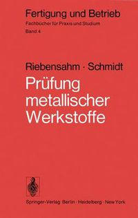 Cover image for Prufung metallischer Werkstoffe