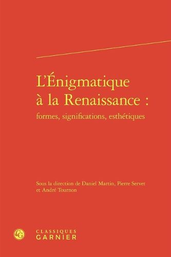 Cover image for L'Enigmatique a la Renaissance