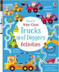 Cover image for Wipe-Clean Trucks and Diggers Activities