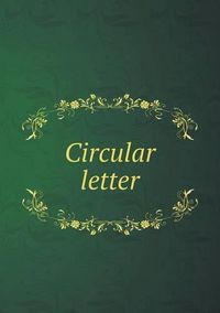 Cover image for Circular letter