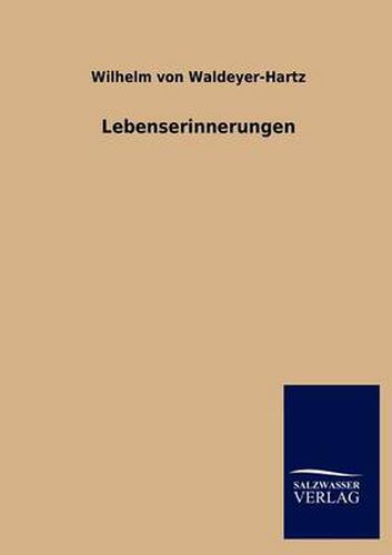 Cover image for Lebenserinnerungen