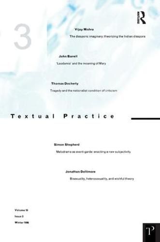 Cover image for Textual Practice 10.3