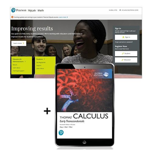 Cover image for Thomas' Calculus: Early Transcendentals in SI Units -- MyLab Math with Pearson eText