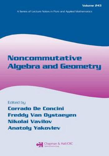 Cover image for Noncommutative Algebra and Geometry