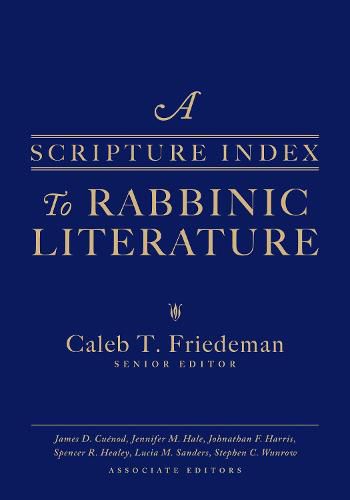 Cover image for A Scripture Index to Rabbinic Literature