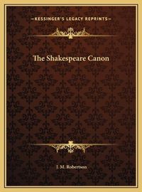 Cover image for The Shakespeare Canon