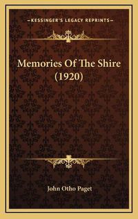 Cover image for Memories of the Shire (1920)