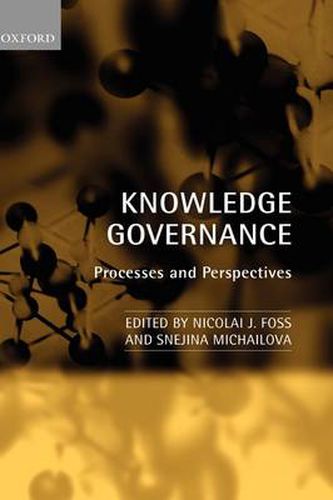 Cover image for Knowledge Governance: Processes and Perspectives