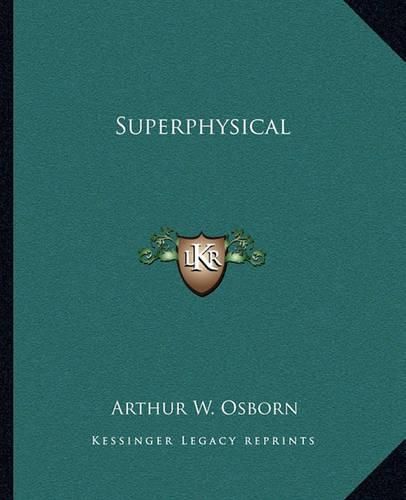 Cover image for Superphysical