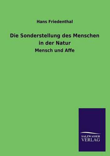 Cover image for Die Sonderstellung Des Menschen in Der Natur